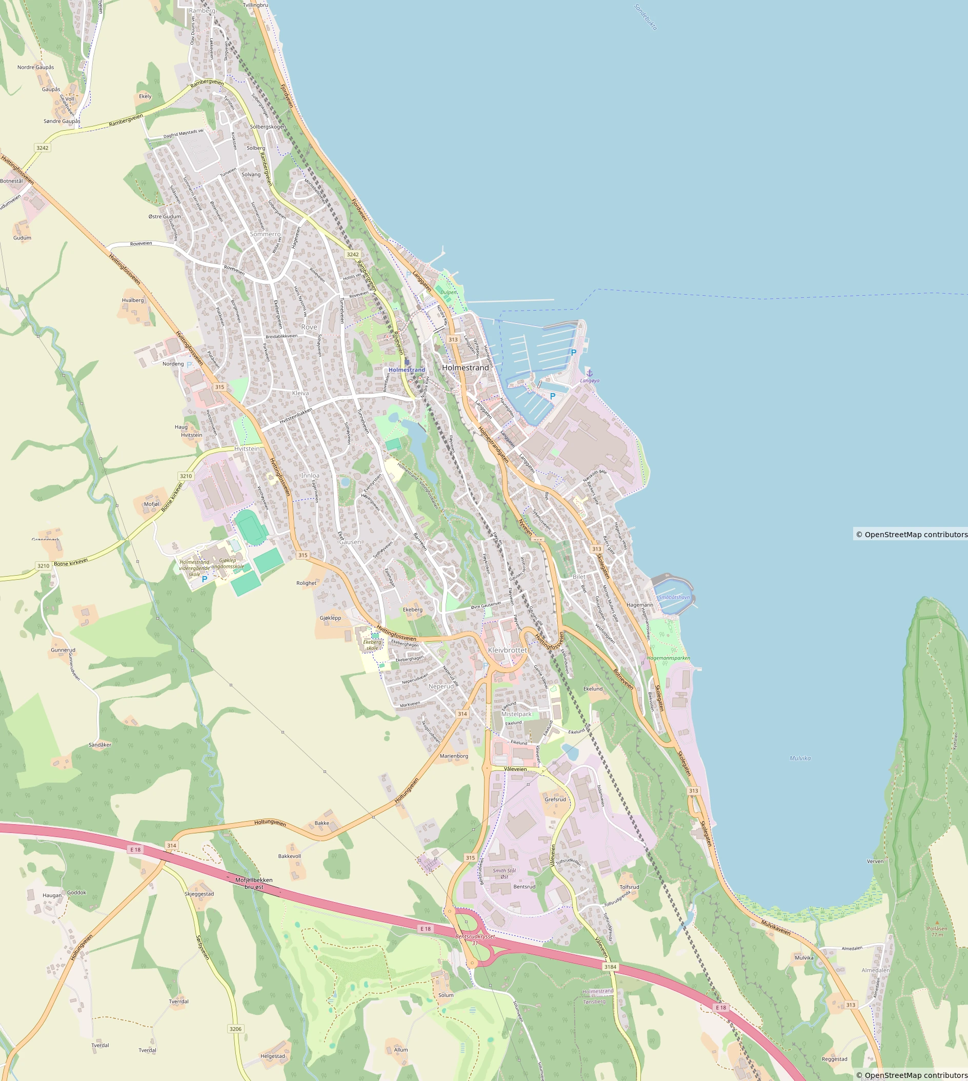 Holmestrand Map