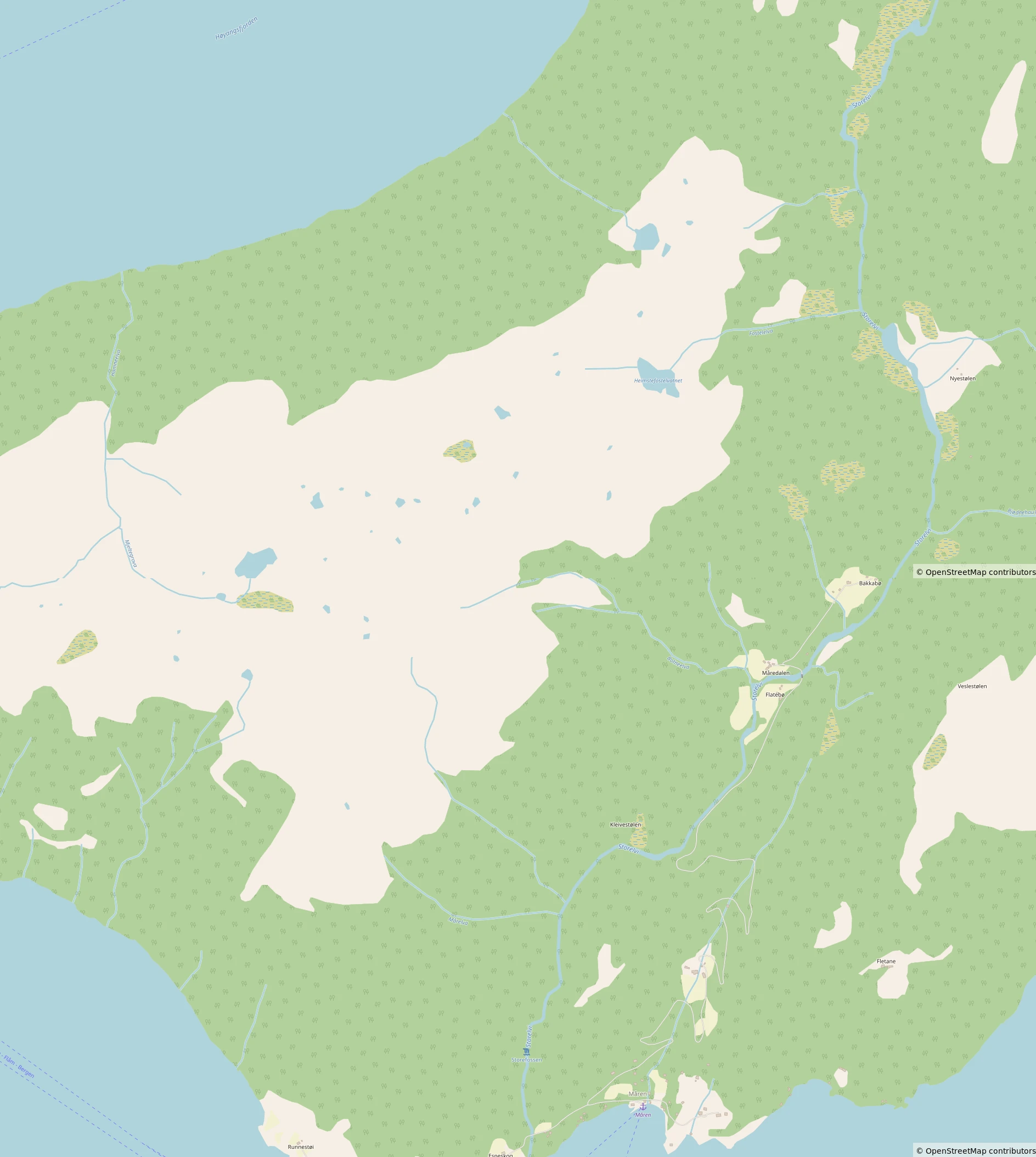 Høyanger Map