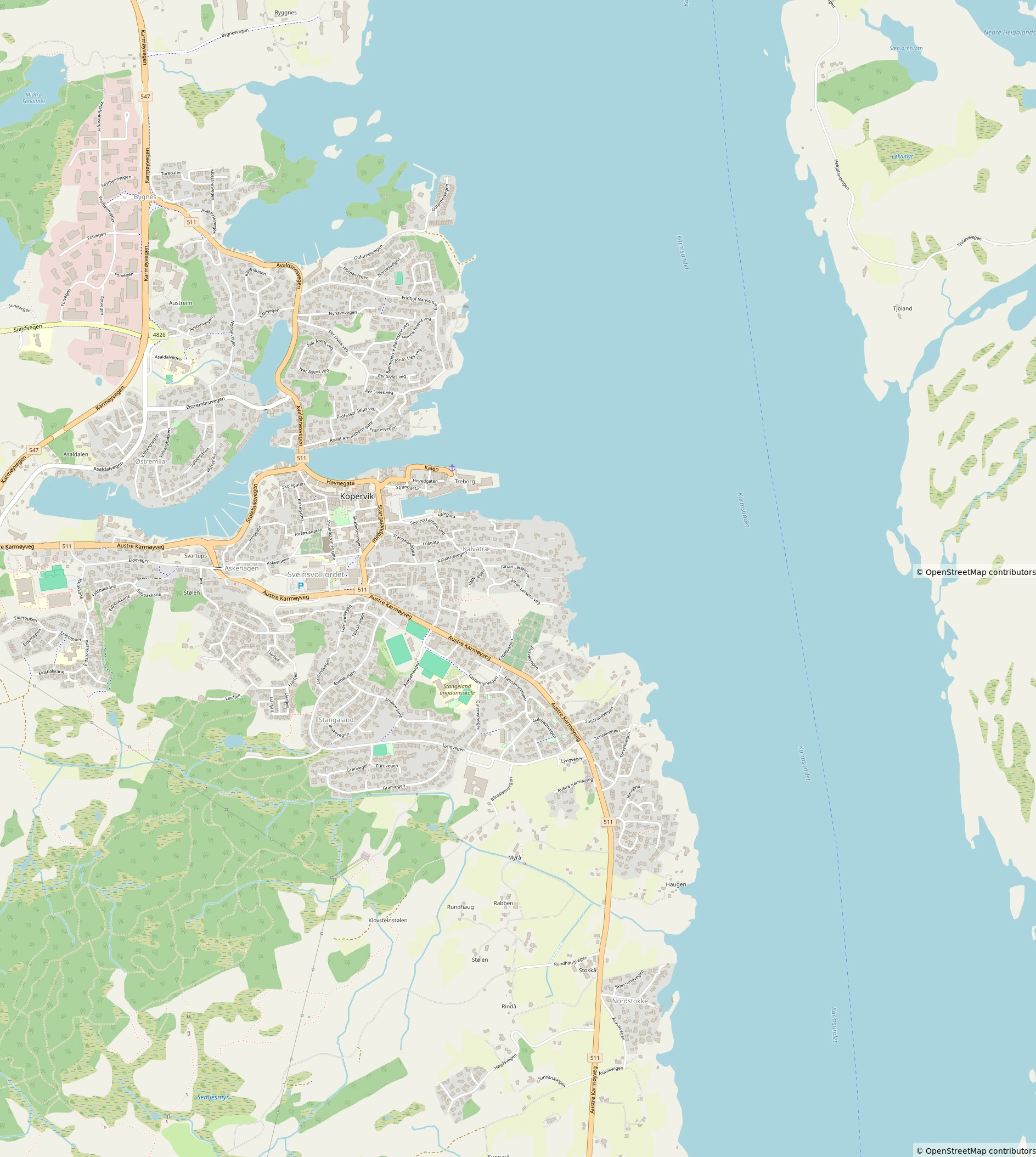 Kopervik Map