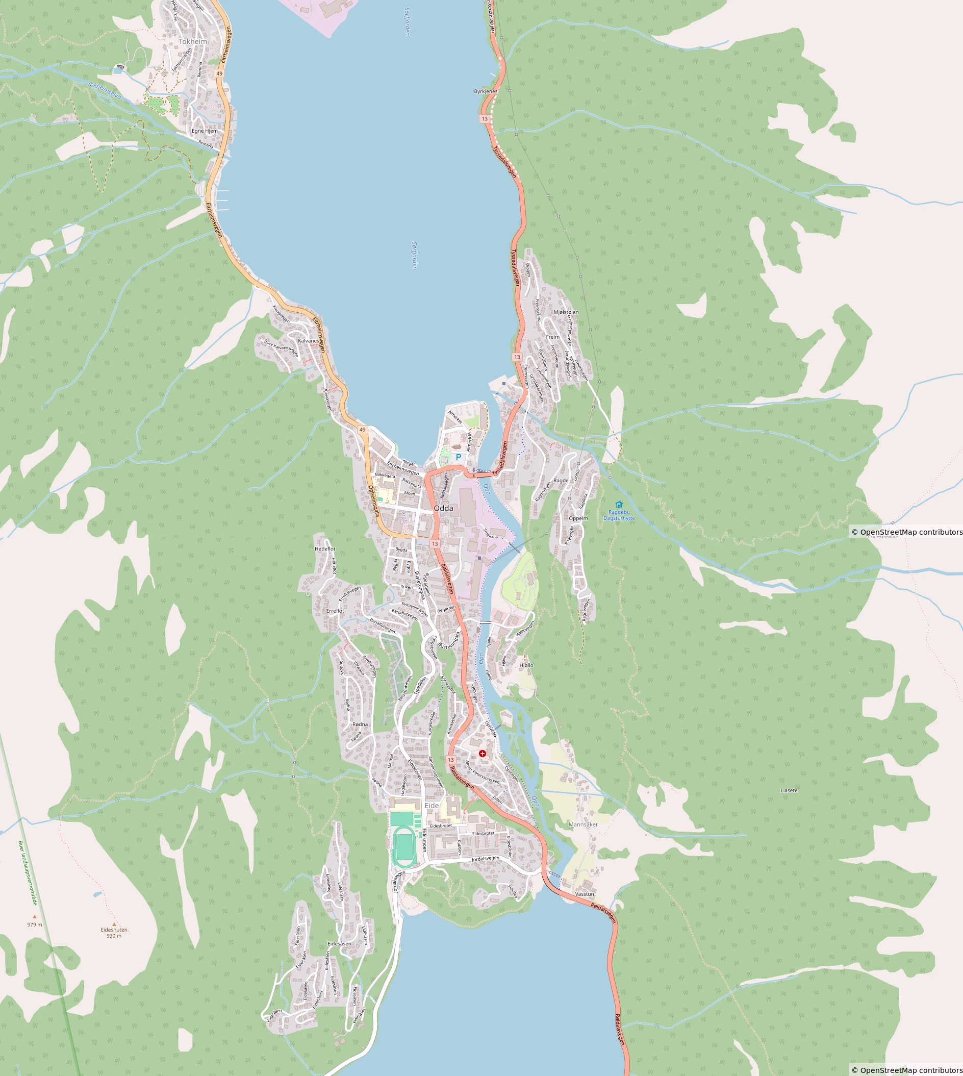 Odda Map