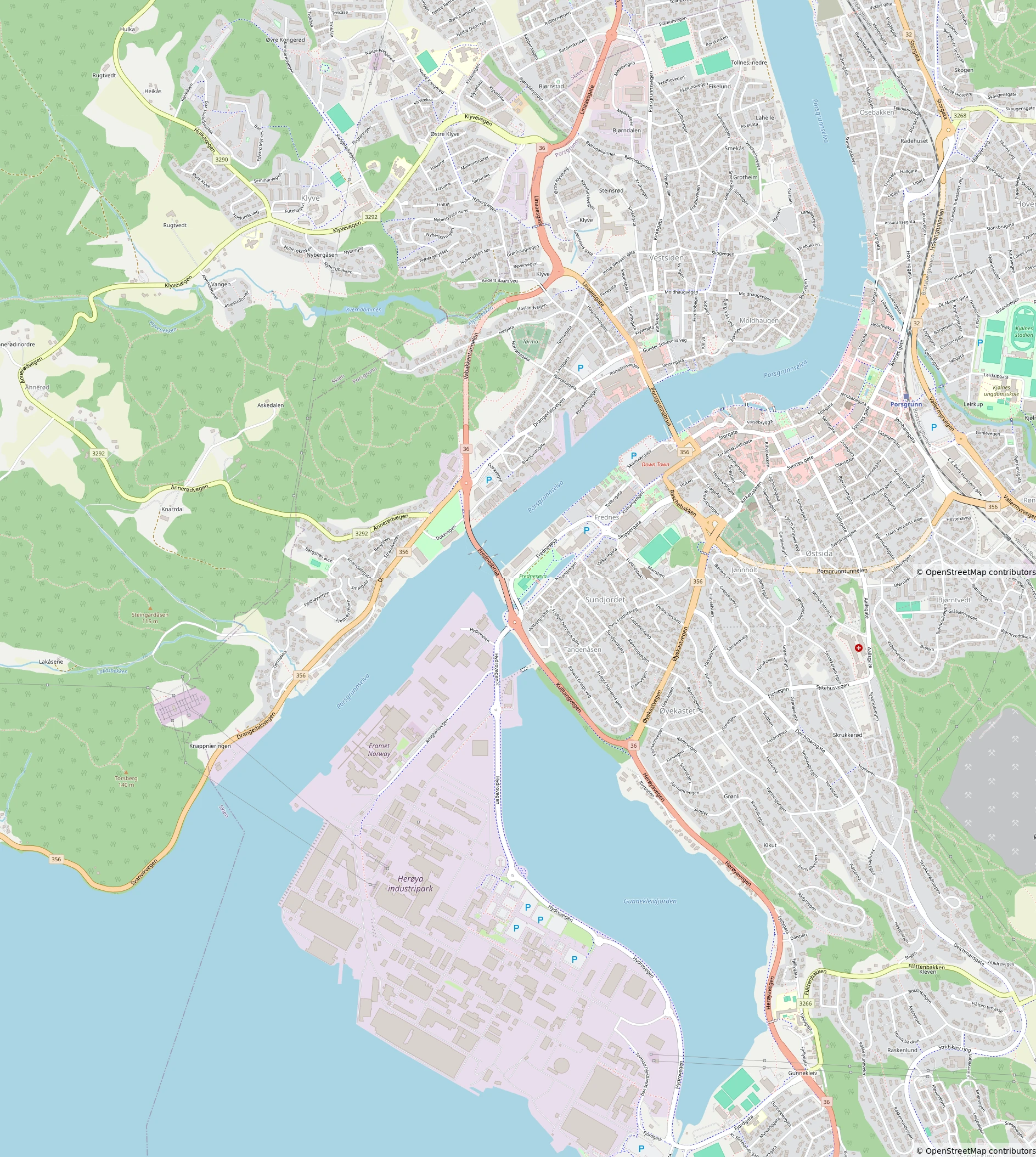 Grenland Harbour Map