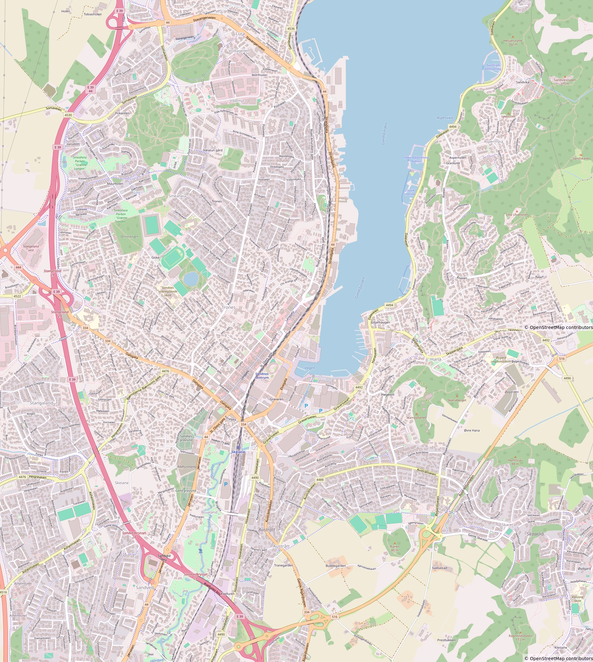 Sandnes Map