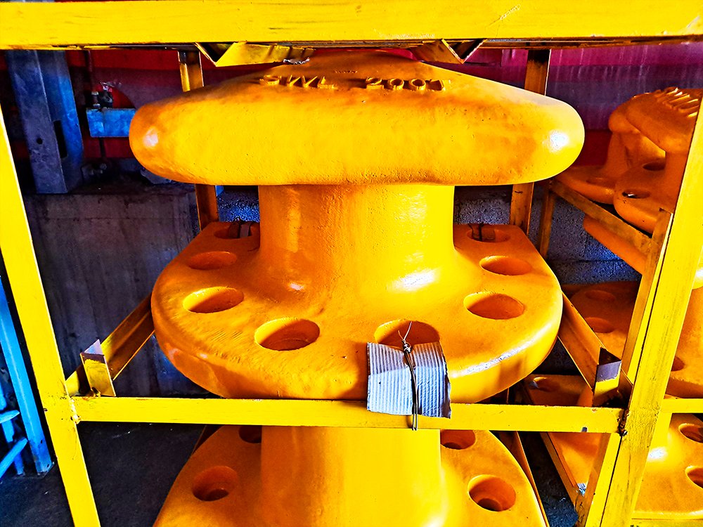 A very big Marine Bollard in a Norwegian warehouse